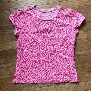 Y2K leopard print tee